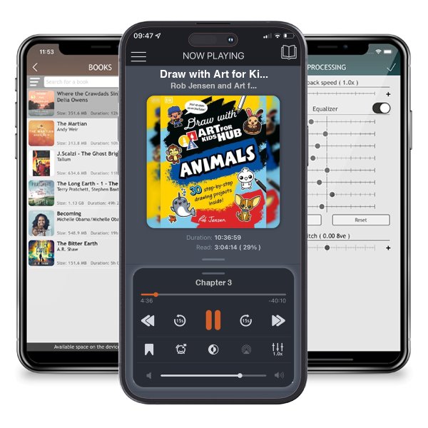 Download fo free audiobook Draw with Art for Kids Hub Animals by Rob Jensen and Art for Kids Hub and listen anywhere on your iOS devices in the ListenBook app.