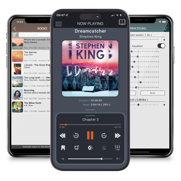 Download fo free audiobook Dreamcatcher by Stephen King and listen anywhere on your iOS devices in the ListenBook app.