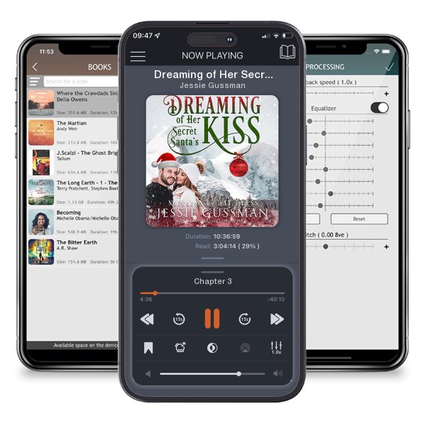 Download fo free audiobook Dreaming of Her Secret Santa's Kiss by Jessie Gussman and listen anywhere on your iOS devices in the ListenBook app.