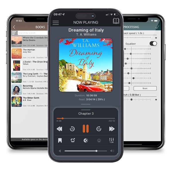 Download fo free audiobook Dreaming of Italy by T. A. Williams and listen anywhere on your iOS devices in the ListenBook app.