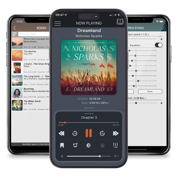 Download fo free audiobook Dreamland by Nicholas Sparks and listen anywhere on your iOS devices in the ListenBook app.