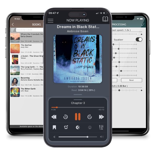 Download fo free audiobook Dreams in Black Static by Ambrose Ibsen and listen anywhere on your iOS devices in the ListenBook app.