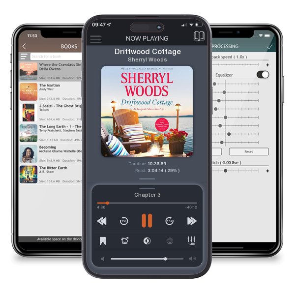 Download fo free audiobook Driftwood Cottage by Sherryl Woods and listen anywhere on your iOS devices in the ListenBook app.