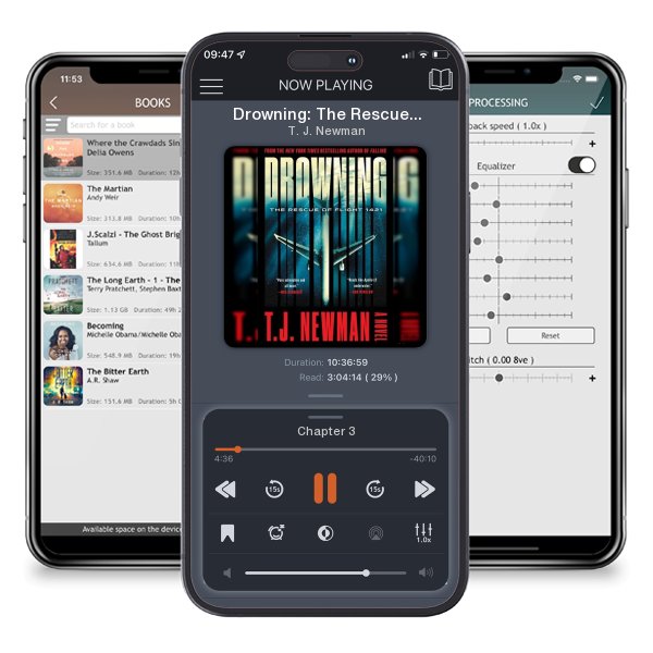 Download fo free audiobook Drowning: The Rescue of Flight 1421 (a Novel) by T. J. Newman and listen anywhere on your iOS devices in the ListenBook app.