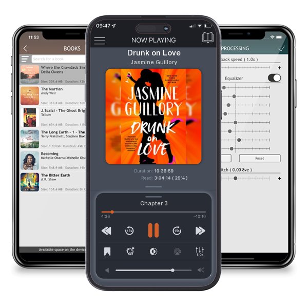 Download fo free audiobook Drunk on Love by Jasmine Guillory and listen anywhere on your iOS devices in the ListenBook app.