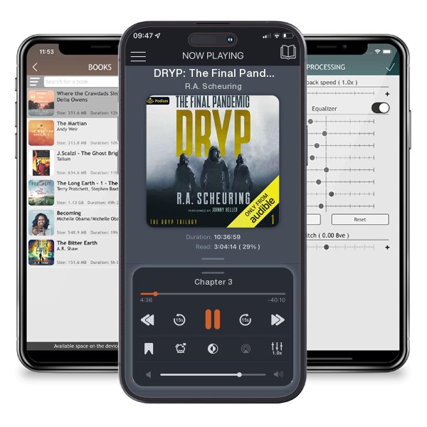 Download fo free audiobook DRYP: The Final Pandemic by R.A. Scheuring and listen anywhere on your iOS devices in the ListenBook app.