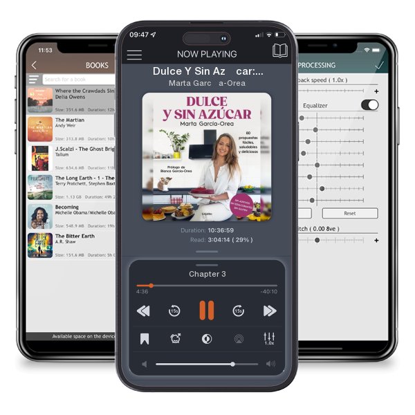 Download fo free audiobook Dulce Y Sin Azúcar: 80 Propuestas Fáciles, Saludables Y... by Marta García-Orea and listen anywhere on your iOS devices in the ListenBook app.