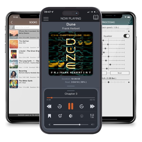 Download fo free audiobook Dune by Frank Herbert and listen anywhere on your iOS devices in the ListenBook app.