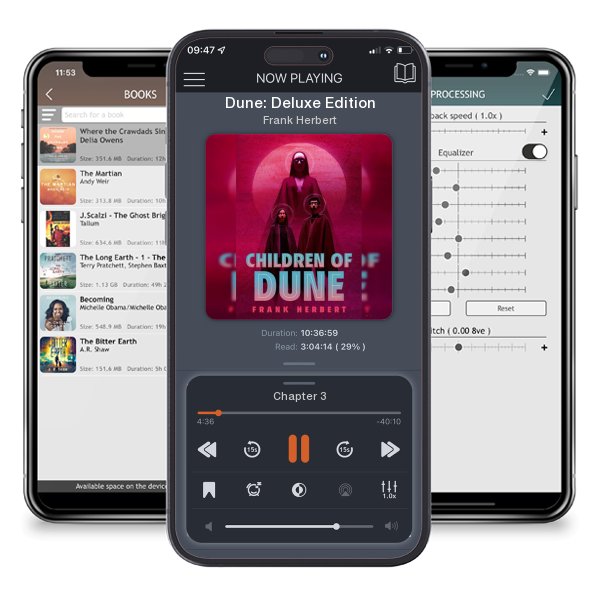 Download fo free audiobook Dune: Deluxe Edition by Frank Herbert and listen anywhere on your iOS devices in the ListenBook app.