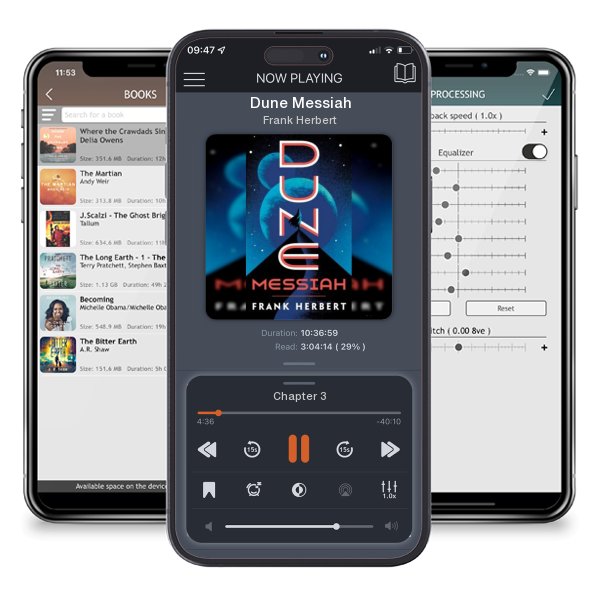 Download fo free audiobook Dune Messiah by Frank Herbert and listen anywhere on your iOS devices in the ListenBook app.