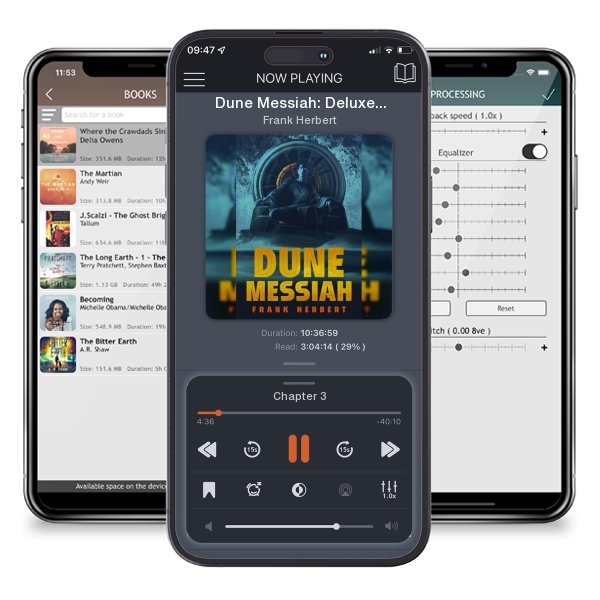 Download fo free audiobook Dune Messiah: Deluxe Edition by Frank Herbert and listen anywhere on your iOS devices in the ListenBook app.