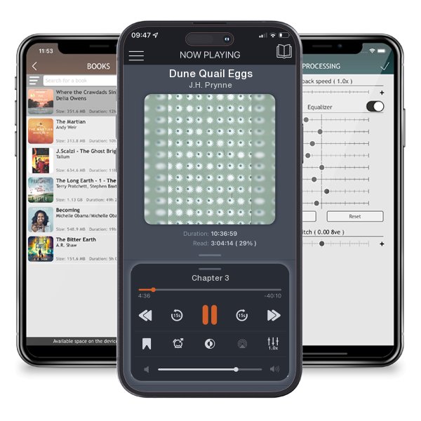 Download fo free audiobook Dune Quail Eggs by J.H. Prynne and listen anywhere on your iOS devices in the ListenBook app.