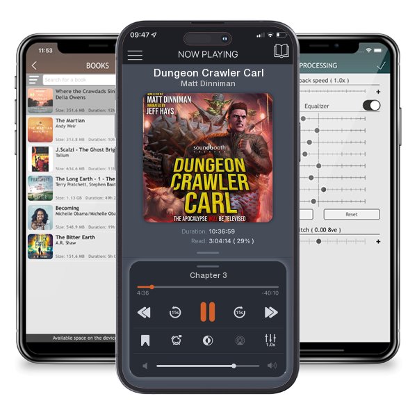 Download fo free audiobook Dungeon Crawler Carl by Matt Dinniman and listen anywhere on your iOS devices in the ListenBook app.