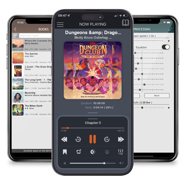 Download fo free audiobook Dungeons & Dragons: Dungeon Club: Time to Party by Molly Knox Ostertag and Xanthe Bouma and listen anywhere on your iOS devices in the ListenBook app.