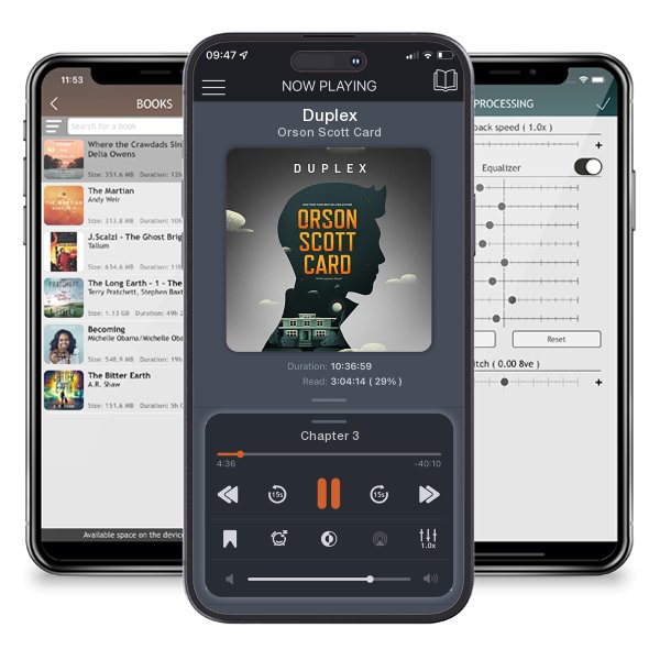 Download fo free audiobook Duplex by Orson Scott Card and listen anywhere on your iOS devices in the ListenBook app.