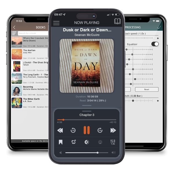 Download fo free audiobook Dusk or Dark or Dawn or Day by Seanan McGuire and listen anywhere on your iOS devices in the ListenBook app.