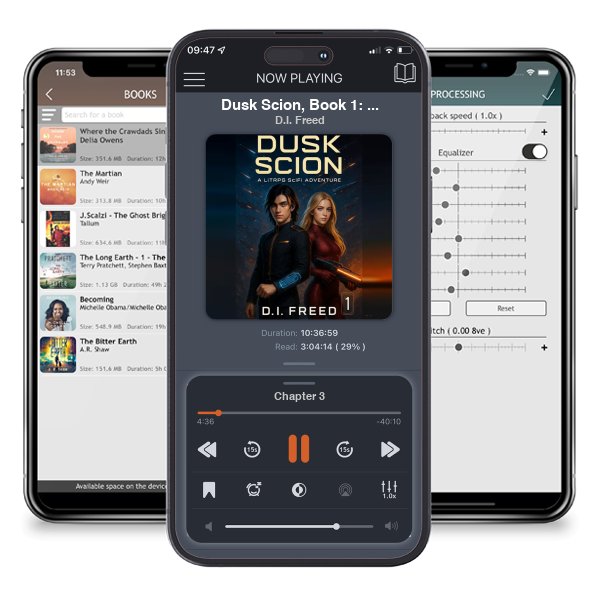 Download fo free audiobook Dusk Scion, Book 1: A LitRPG Sci-Fi Adventure by D.I. Freed and listen anywhere on your iOS devices in the ListenBook app.
