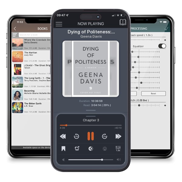 Download fo free audiobook Dying of Politeness: A Memoir by Geena Davis and listen anywhere on your iOS devices in the ListenBook app.