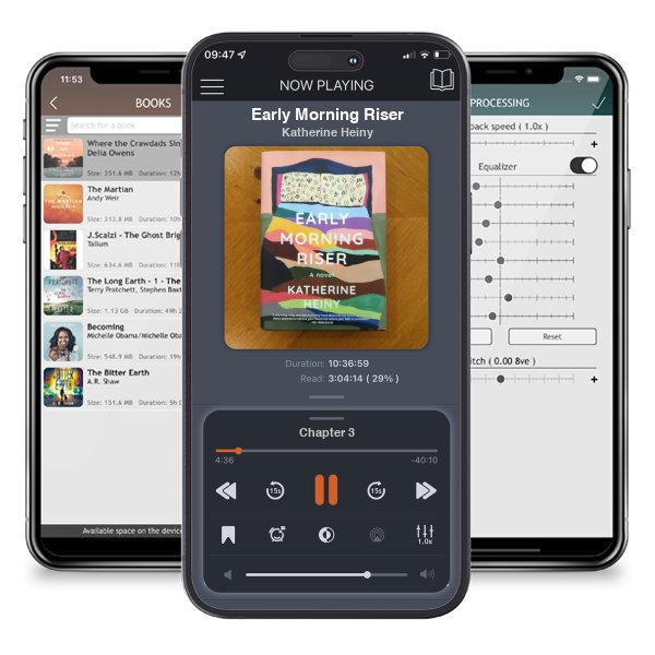 Download fo free audiobook Early Morning Riser by Katherine Heiny and listen anywhere on your iOS devices in the ListenBook app.