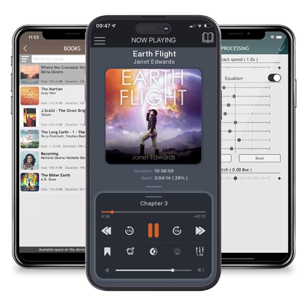 Download fo free audiobook Earth Flight by Janet Edwards and listen anywhere on your iOS devices in the ListenBook app.