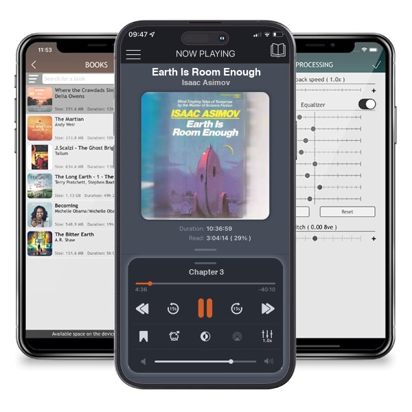 Download fo free audiobook Earth Is Room Enough by Isaac Asimov and listen anywhere on your iOS devices in the ListenBook app.