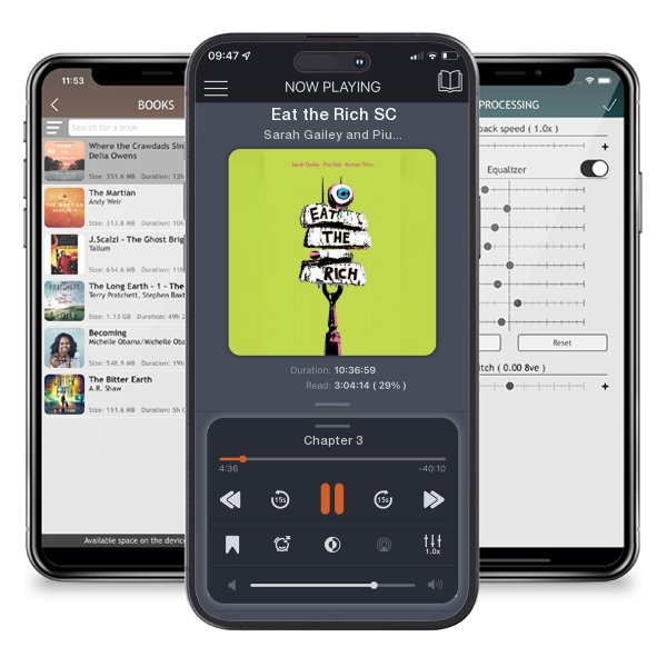 Download fo free audiobook Eat the Rich SC by Sarah Gailey and Pius Bak and listen anywhere on your iOS devices in the ListenBook app.