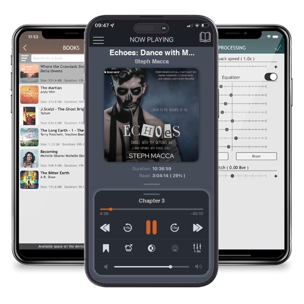 Download fo free audiobook Echoes: Dance with My Demons, Book 2 by Steph Macca and listen anywhere on your iOS devices in the ListenBook app.