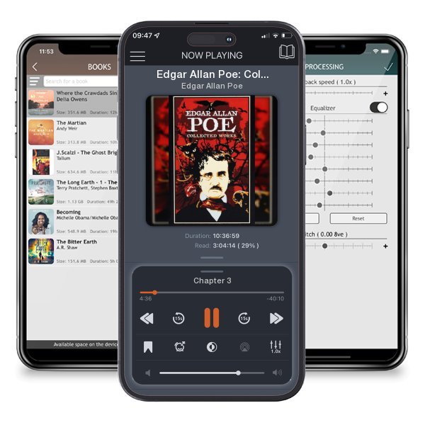 Download fo free audiobook Edgar Allan Poe: Collected Works by Edgar Allan Poe and listen anywhere on your iOS devices in the ListenBook app.