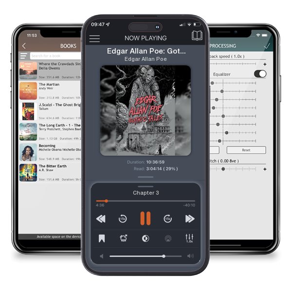 Download fo free audiobook Edgar Allan Poe: Gothic Tales by Edgar Allan Poe and listen anywhere on your iOS devices in the ListenBook app.