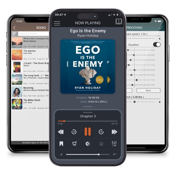 Download fo free audiobook Ego Is the Enemy by Ryan Holiday and listen anywhere on your iOS devices in the ListenBook app.