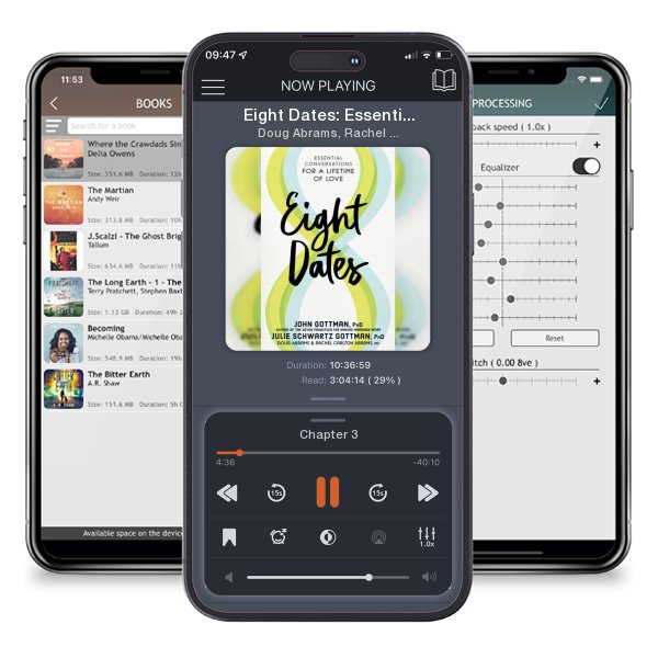 Download fo free audiobook Eight Dates: Essential Conversations for a Lifetime of Love by Doug Abrams, Rachel Carlton Abrams, et al. and listen anywhere on your iOS devices in the ListenBook app.