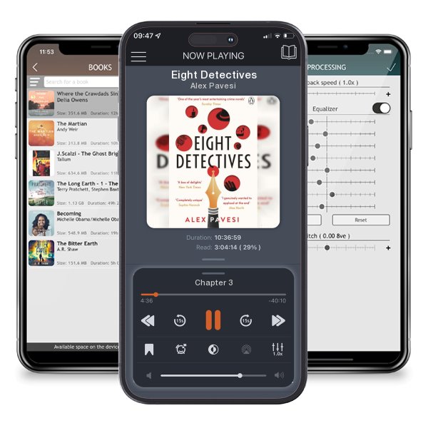 Download fo free audiobook Eight Detectives by Alex Pavesi and listen anywhere on your iOS devices in the ListenBook app.