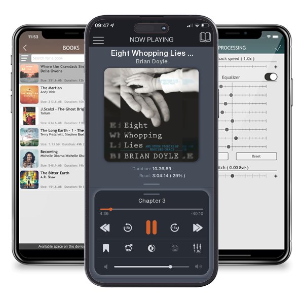 Download fo free audiobook Eight Whopping Lies and Other Stories of Bruised Grace by Brian Doyle and listen anywhere on your iOS devices in the ListenBook app.