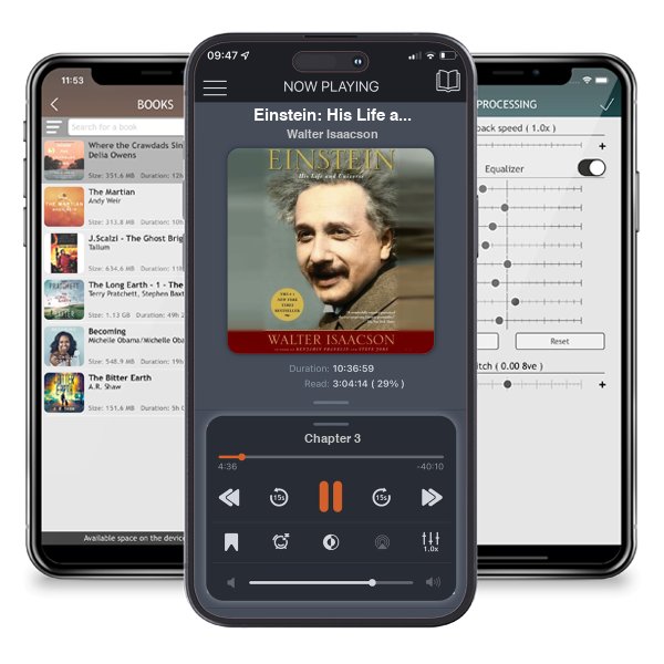 Download fo free audiobook Einstein: His Life and Universe by Walter Isaacson and listen anywhere on your iOS devices in the ListenBook app.