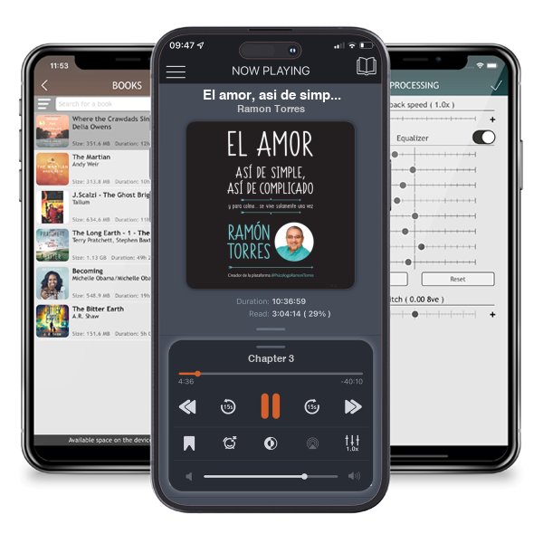 Descargar audiolibro gratis El amor, asi de simple, asi de complicado: Y para colmo, solo se vive una vez / Love, Just That Easy, Just That Complicated by Ramon Torres y escuchar en cualquier lugar en sus dispositivos iOS en la aplicación ListenBook.