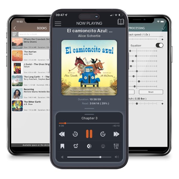 Download fo free audiobook El camioncito Azul: Little Blue Truck (Spanish edition) (Board book) by Alice Schertle and listen anywhere on your iOS devices in the ListenBook app.