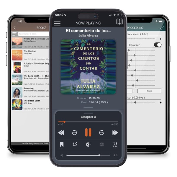 Descargar audiolibro gratis El cementerio de los cuentos sin contar / The Cemetery of Untold Stories by Julia Alvarez y escuchar en cualquier lugar en sus dispositivos iOS en la aplicación ListenBook.