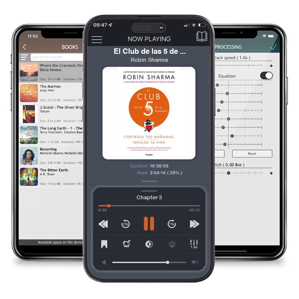 Descargar audiolibro gratis El Club de las 5 de la mañana: Controla tus mañanas, impulsa tu vida / The 5 AM Club: Own Your Morning. Elevate Your Life. by Robin Sharma y escuchar en cualquier lugar en sus dispositivos iOS en la aplicación ListenBook.