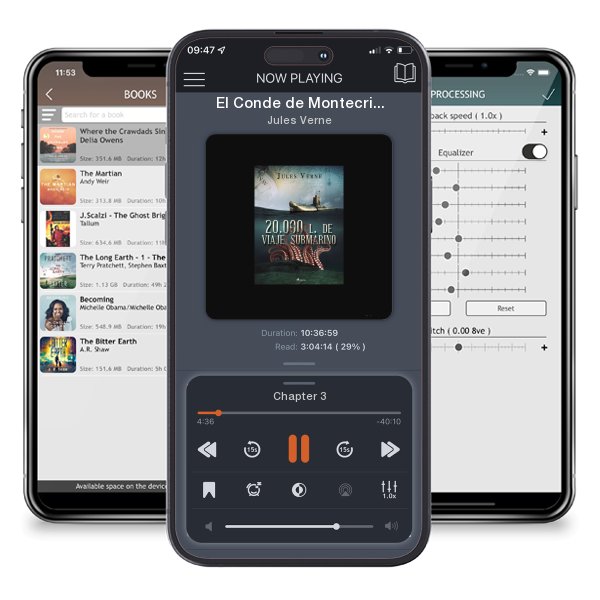 Download fo free audiobook El Conde de Montecristo by Jules Verne and listen anywhere on your iOS devices in the ListenBook app.