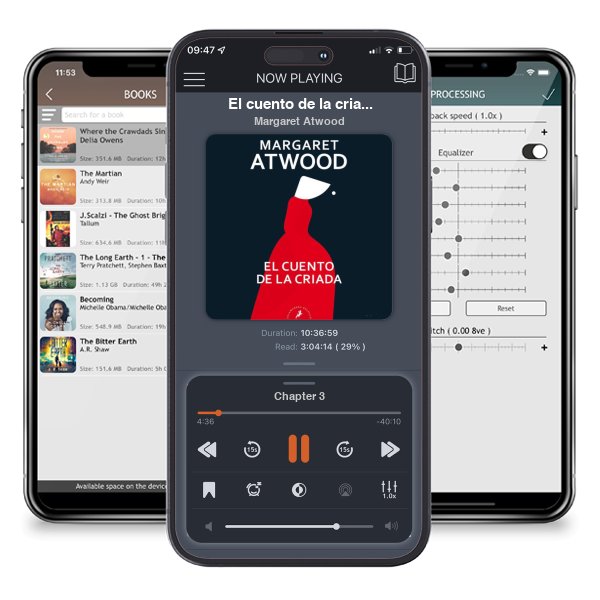 Descargar audiolibro gratis El cuento de la criada / The Handmaid's Tale by Margaret Atwood y escuchar en cualquier lugar en sus dispositivos iOS en la aplicación ListenBook.