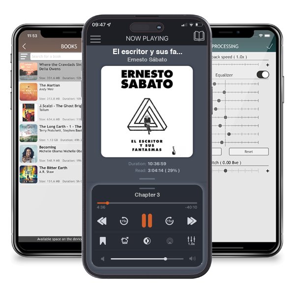 Descargar audiolibro gratis El escritor y sus fantasmas by Ernesto Sábato y escuchar en cualquier lugar en sus dispositivos iOS en la aplicación ListenBook.