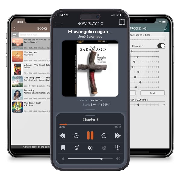 Descargar audiolibro gratis El evangelio según Jesucristo / The Gospel According to Jesus Christ by José Saramago y escuchar en cualquier lugar en sus dispositivos iOS en la aplicación ListenBook.