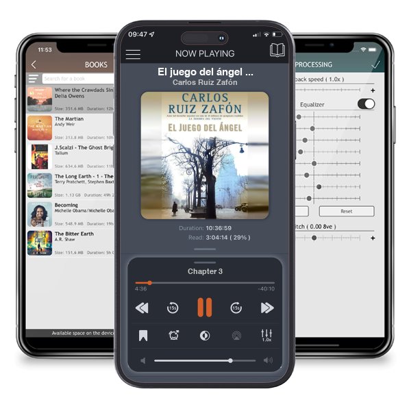 Descargar audiolibro gratis El juego del ángel (The Angel's Game) by Carlos Ruiz Zafón y escuchar en cualquier lugar en sus dispositivos iOS en la aplicación ListenBook.