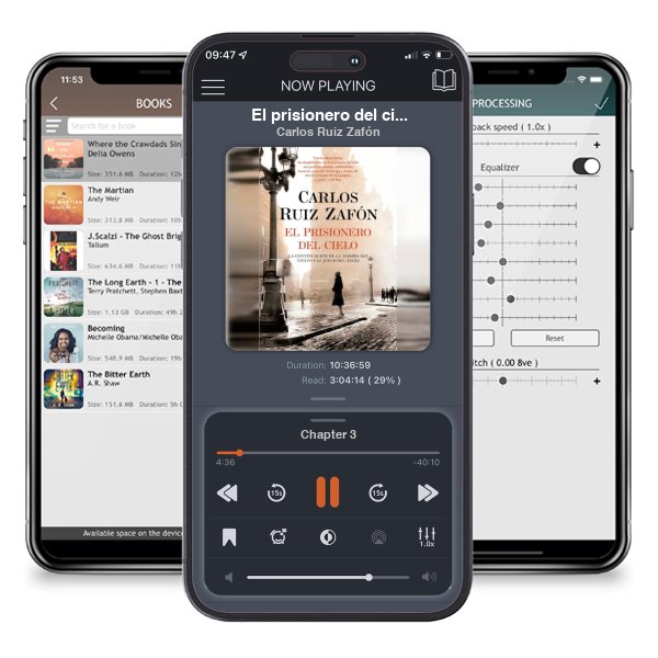 Descargar audiolibro gratis El prisionero del cielo (The Prisoner of Heaven) by Carlos Ruiz Zafón y escuchar en cualquier lugar en sus dispositivos iOS en la aplicación ListenBook.