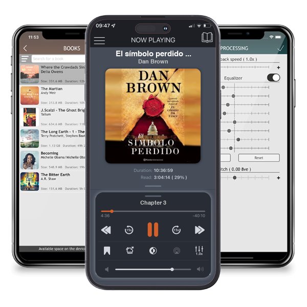 Descargar audiolibro gratis El símbolo perdido (The Lost Symbol) by Dan Brown y escuchar en cualquier lugar en sus dispositivos iOS en la aplicación ListenBook.