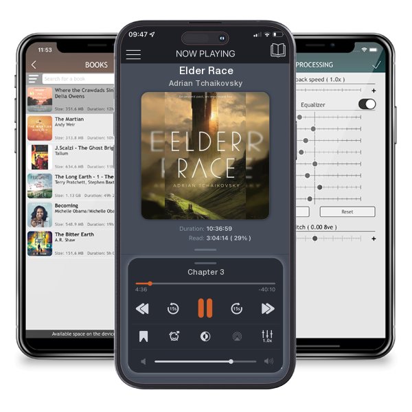 Download fo free audiobook Elder Race by Adrian Tchaikovsky and listen anywhere on your iOS devices in the ListenBook app.