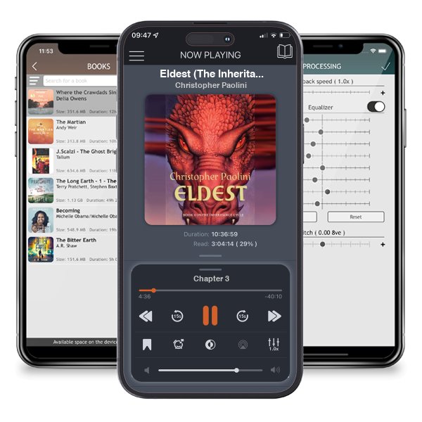 Download fo free audiobook Eldest (The Inheritance Cycle, #2) by Christopher Paolini and listen anywhere on your iOS devices in the ListenBook app.