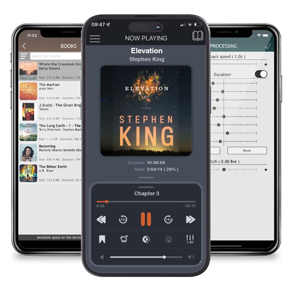 Download fo free audiobook Elevation by Stephen King and listen anywhere on your iOS devices in the ListenBook app.