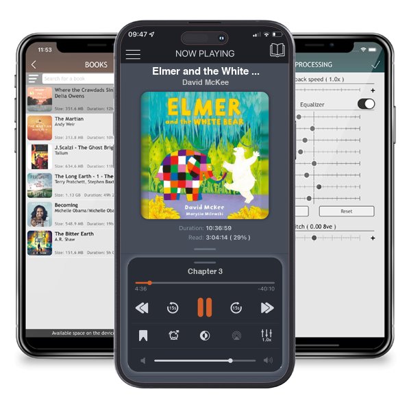 Download fo free audiobook Elmer and the White Bear - Elmer Picture Books by David McKee and listen anywhere on your iOS devices in the ListenBook app.
