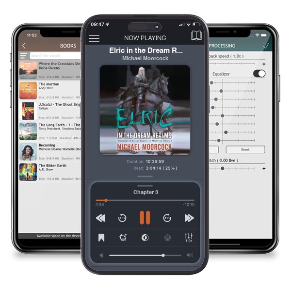 Download fo free audiobook Elric in the Dream Realms (Chronicles of the Last Emperor of Melniboné, #5) by Michael Moorcock and listen anywhere on your iOS devices in the ListenBook app.
